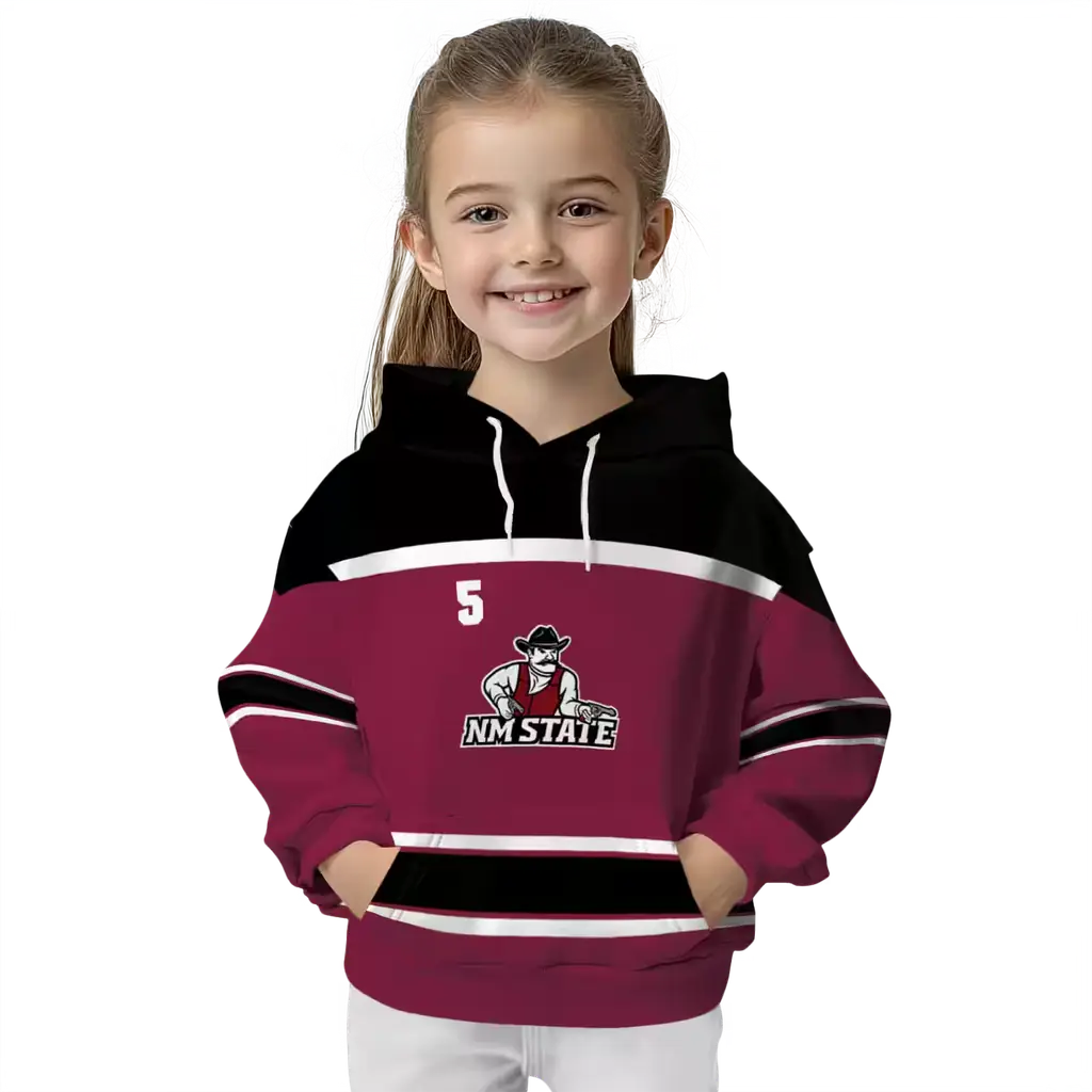 customized new mexico state aggies striped pattern crimson hoodie top rated customized new mexico state aggies striped pattern crimson hoodie top rated