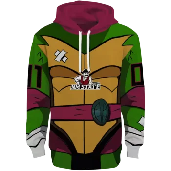 customized new mexico state aggies superhero armor crimson green hoodie best selling