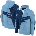 customized north carolina tar heels abstract shape light blue hoodie best selling