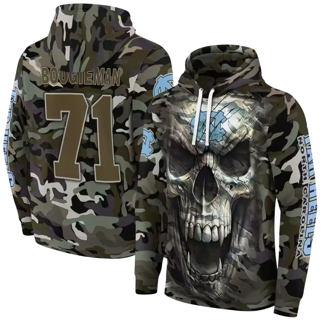 customized north carolina tar heels camo skull hoodie fashion forward customized north carolina tar heels camo skull hoodie fashion forward