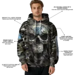 customized north carolina tar heels camo skull hoodie best selling