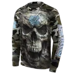 customized north carolina tar heels camo skull hoodie best selling