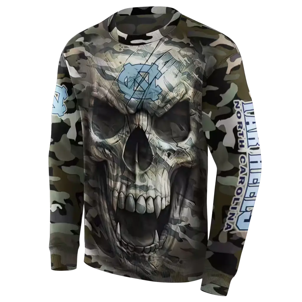 customized north carolina tar heels camo skull hoodie new arrival customized north carolina tar heels camo skull hoodie new arrival
