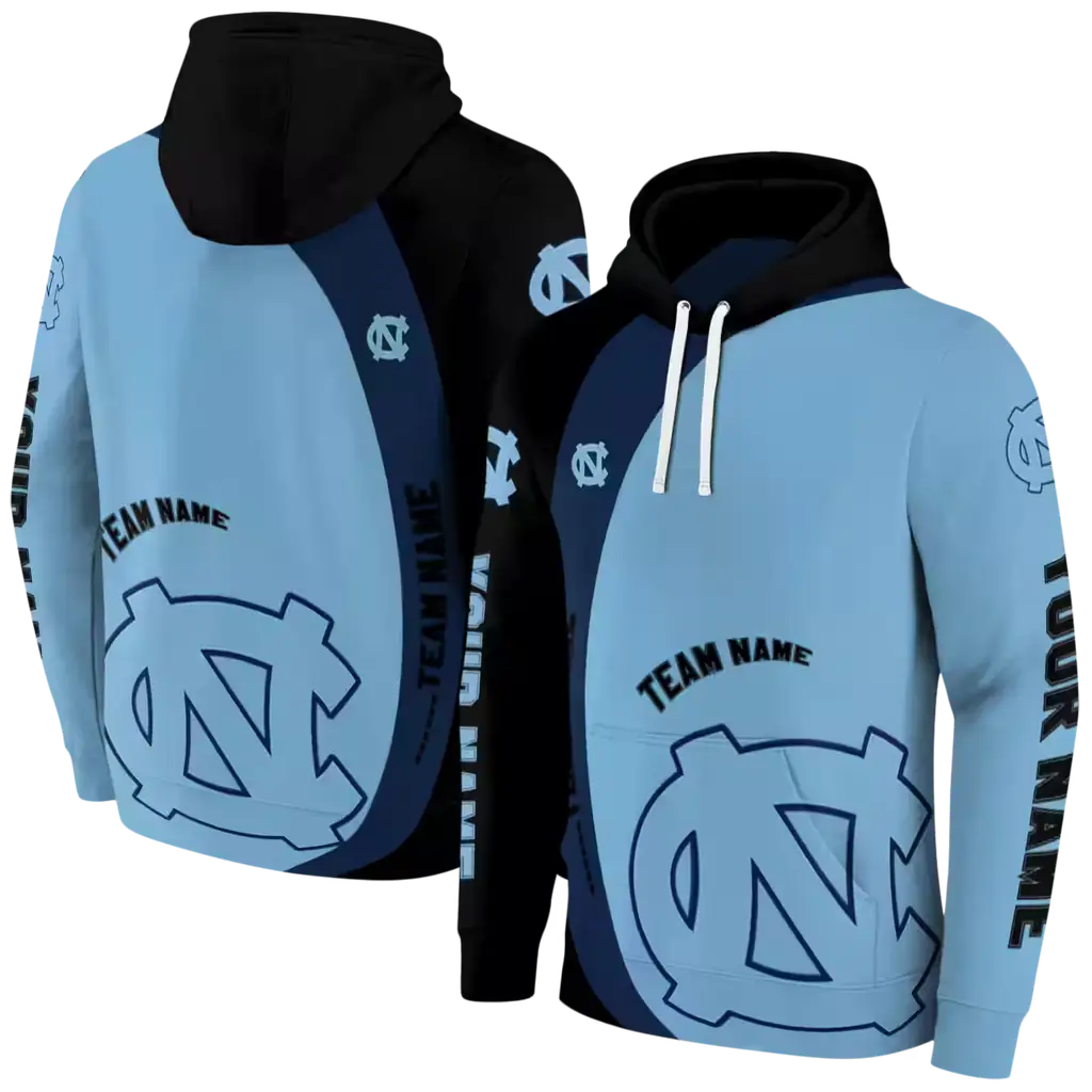 customized north carolina tar heels minimalist design light blue black hoodie fashion forward customized north carolina tar heels minimalist design light blue black hoodie fashion forward