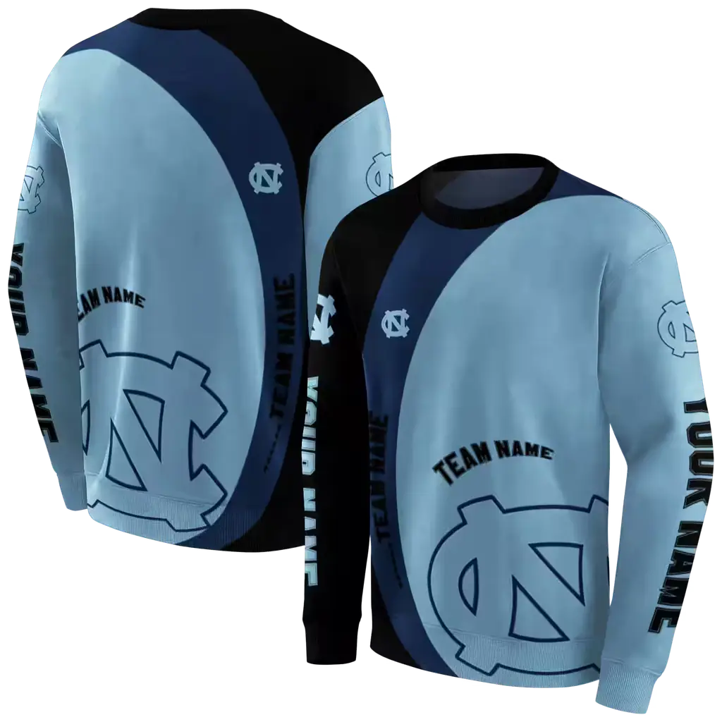 customized north carolina tar heels minimalist design light blue black hoodie premium grade customized north carolina tar heels minimalist design light blue black hoodie premium grade