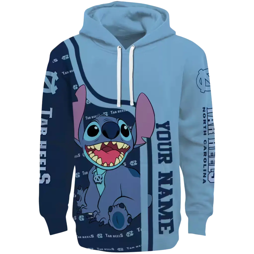 customized north carolina tar heels stitch light blue hoodie best selling customized north carolina tar heels stitch light blue hoodie best selling