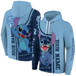 customized north carolina tar heels stitch light blue hoodie best selling