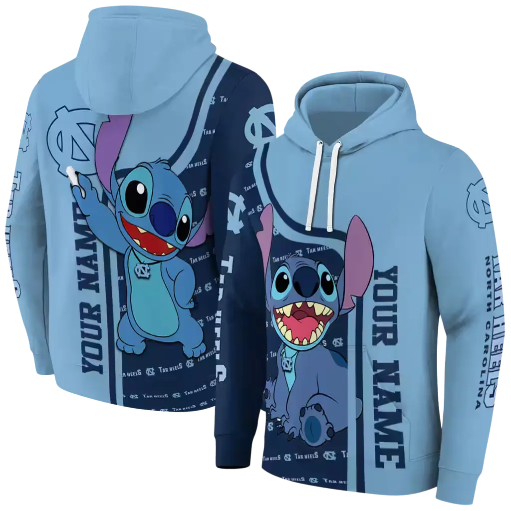 customized north carolina tar heels stitch light blue hoodie fashion forward customized north carolina tar heels stitch light blue hoodie fashion forward