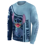 customized north carolina tar heels stitch light blue hoodie best selling