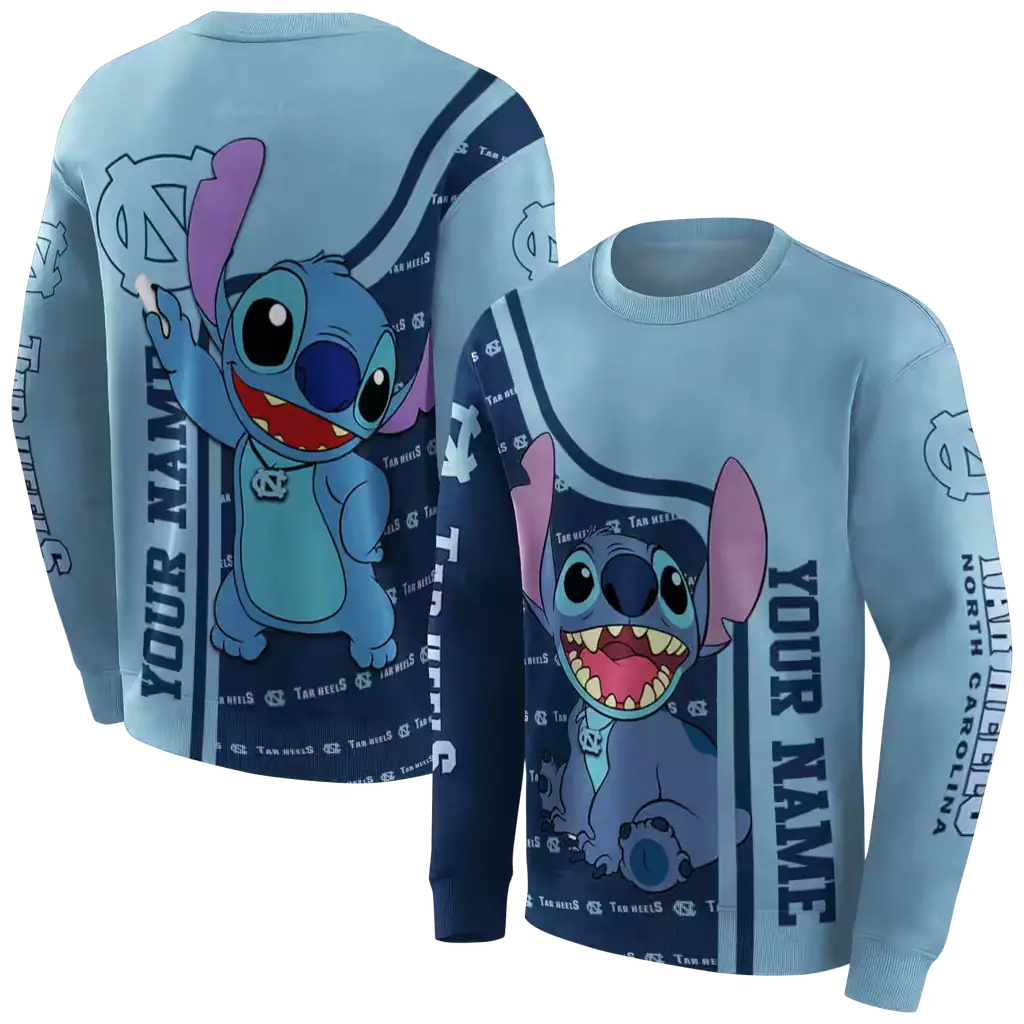 customized north carolina tar heels stitch light blue hoodie premium grade customized north carolina tar heels stitch light blue hoodie premium grade