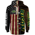customized north dakota state bison american pride hoodie best selling