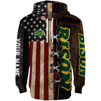 customized north dakota state bison american pride hoodie best selling