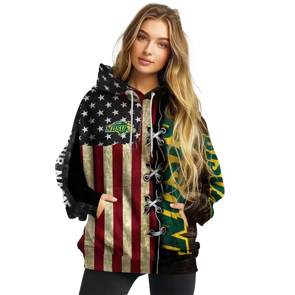customized north dakota state bison american pride hoodie high quality customized north dakota state bison american pride hoodie high quality