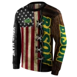 customized north dakota state bison american pride hoodie best selling
