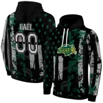 customized north dakota state bison distressed flag green black hoodie best selling