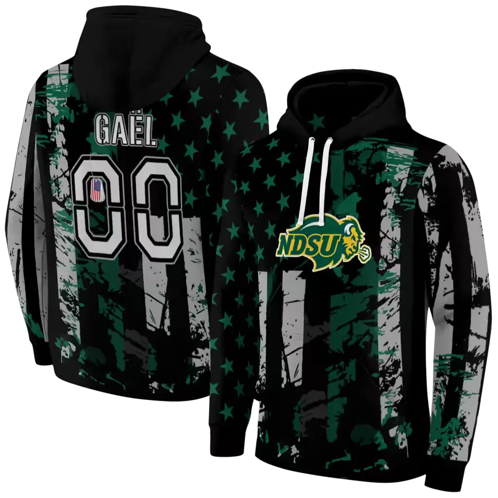 customized north dakota state bison distressed flag green black hoodie fashion forward customized north dakota state bison distressed flag green black hoodie fashion forward