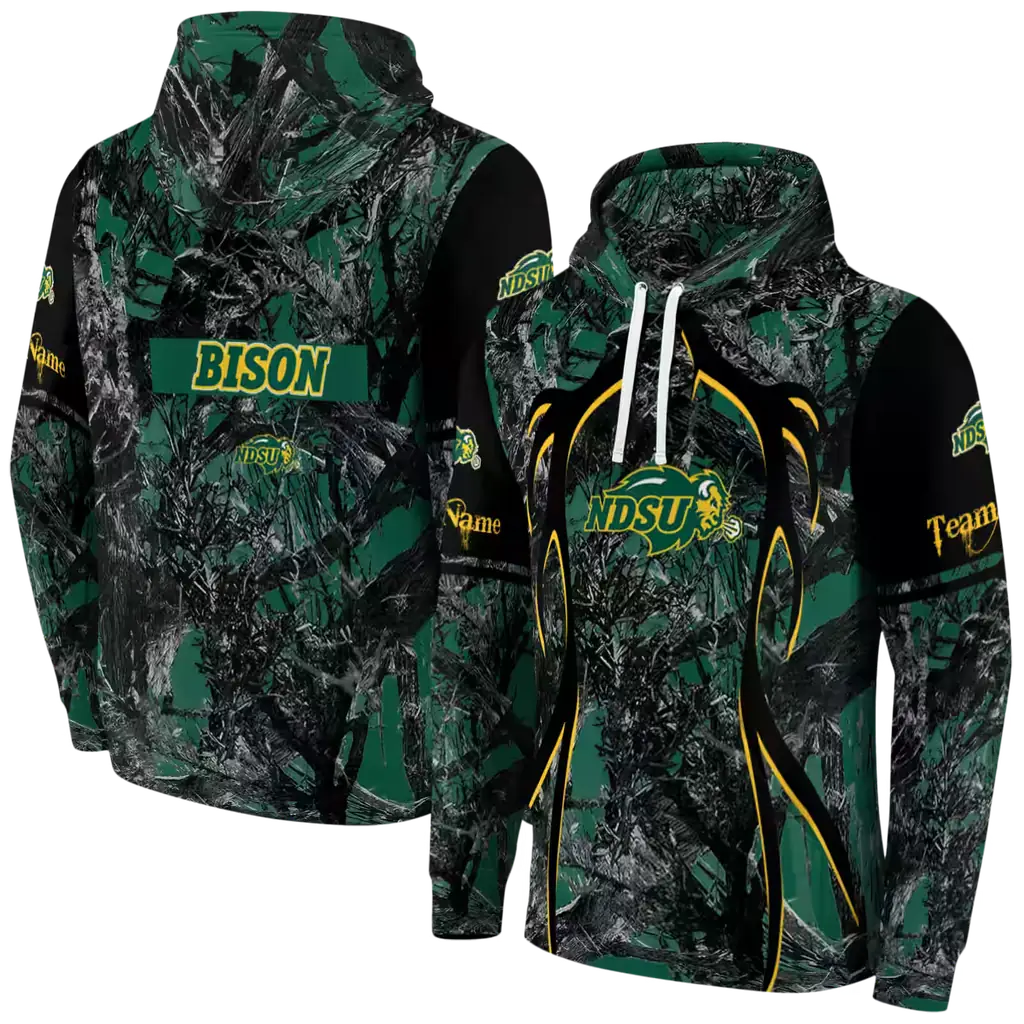 customized north dakota state bison hunting theme green black hoodie fashion forward customized north dakota state bison hunting theme green black hoodie fashion forward