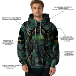 customized north dakota state bison hunting theme green black hoodie best selling