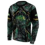 customized north dakota state bison hunting theme green black hoodie best selling