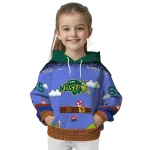 customized north dakota state bison mario blue black hoodie best selling
