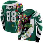 customized north dakota state bison puzzle pieces green hoodie best selling