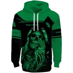 customized north texas mean green grim reaper green black hoodie best selling