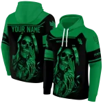 customized north texas mean green grim reaper green black hoodie best selling