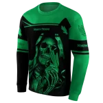 customized north texas mean green grim reaper green black hoodie best selling