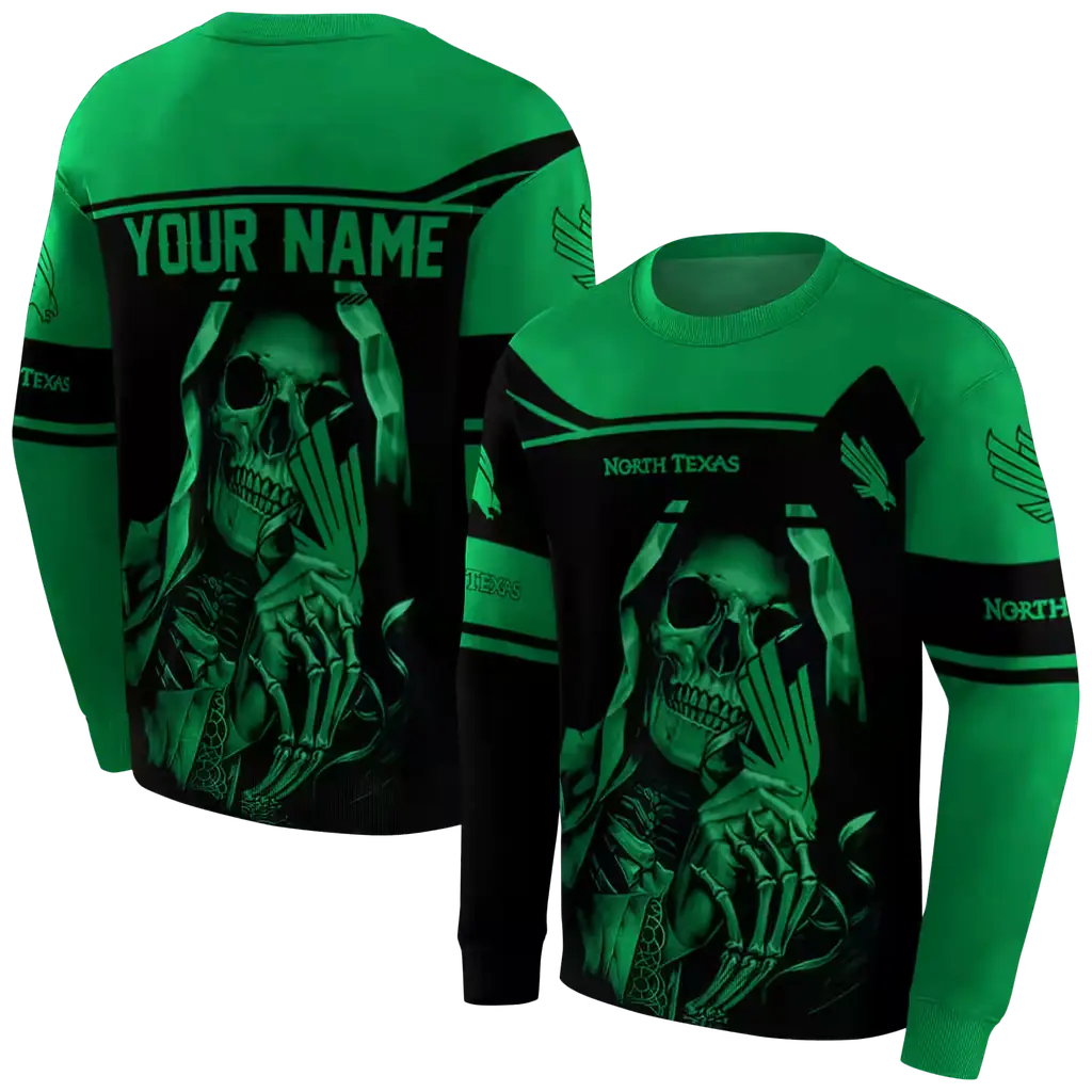 customized north texas mean green grim reaper green black hoodie premium grade customized north texas mean green grim reaper green black hoodie premium grade