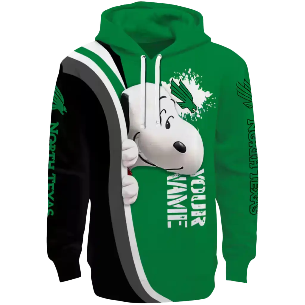 customized north texas mean green peeking snoopy green hoodie best selling customized north texas mean green peeking snoopy green hoodie best selling