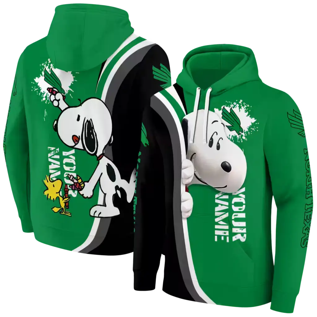 customized north texas mean green peeking snoopy green hoodie fashion forward customized north texas mean green peeking snoopy green hoodie fashion forward