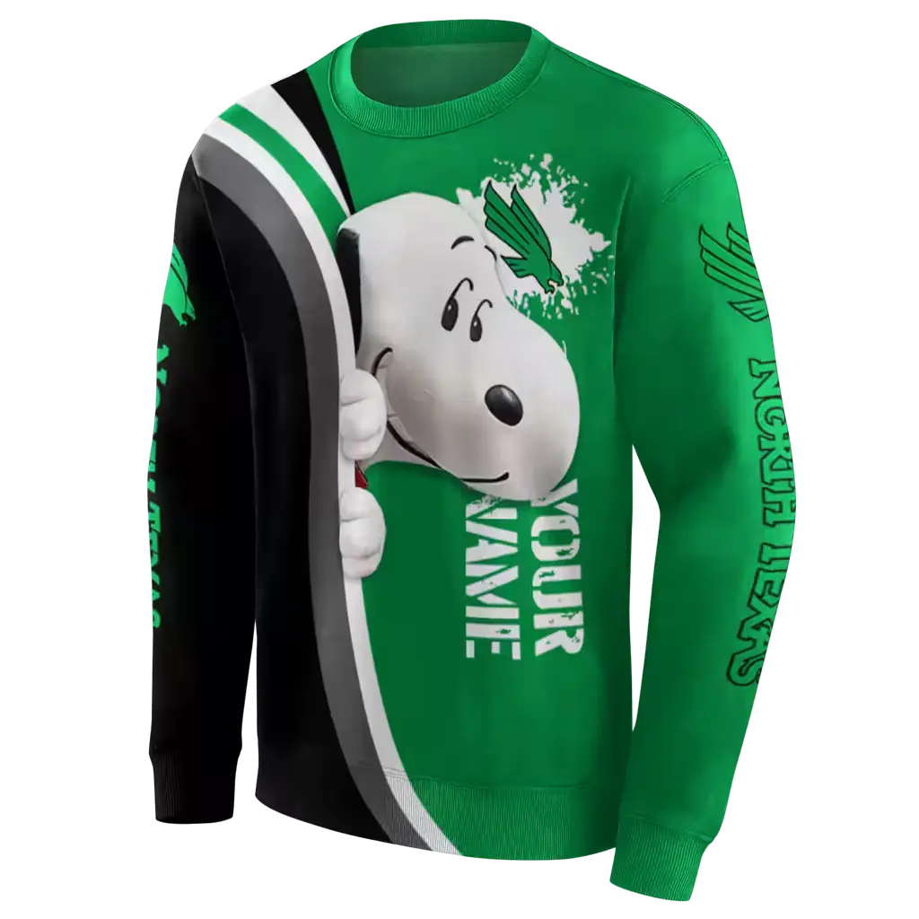 customized north texas mean green peeking snoopy green hoodie new arrival customized north texas mean green peeking snoopy green hoodie new arrival