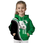 customized north texas mean green peeking snoopy green hoodie best selling