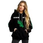 customized north texas mean green punisher skull black hoodie best selling