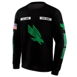 customized north texas mean green punisher skull black hoodie best selling