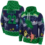 customized north texas mean green spongebob patrick star green navy hoodie best selling