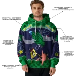 customized north texas mean green spongebob patrick star green navy hoodie best selling