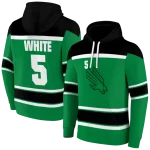 customized north texas mean green striped pattern green hoodie best selling