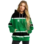 customized north texas mean green striped pattern green hoodie best selling