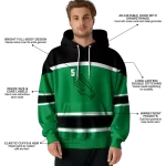 customized north texas mean green striped pattern green hoodie best selling