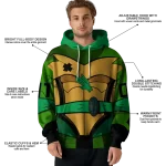 customized north texas mean green superhero armor green hoodie best selling