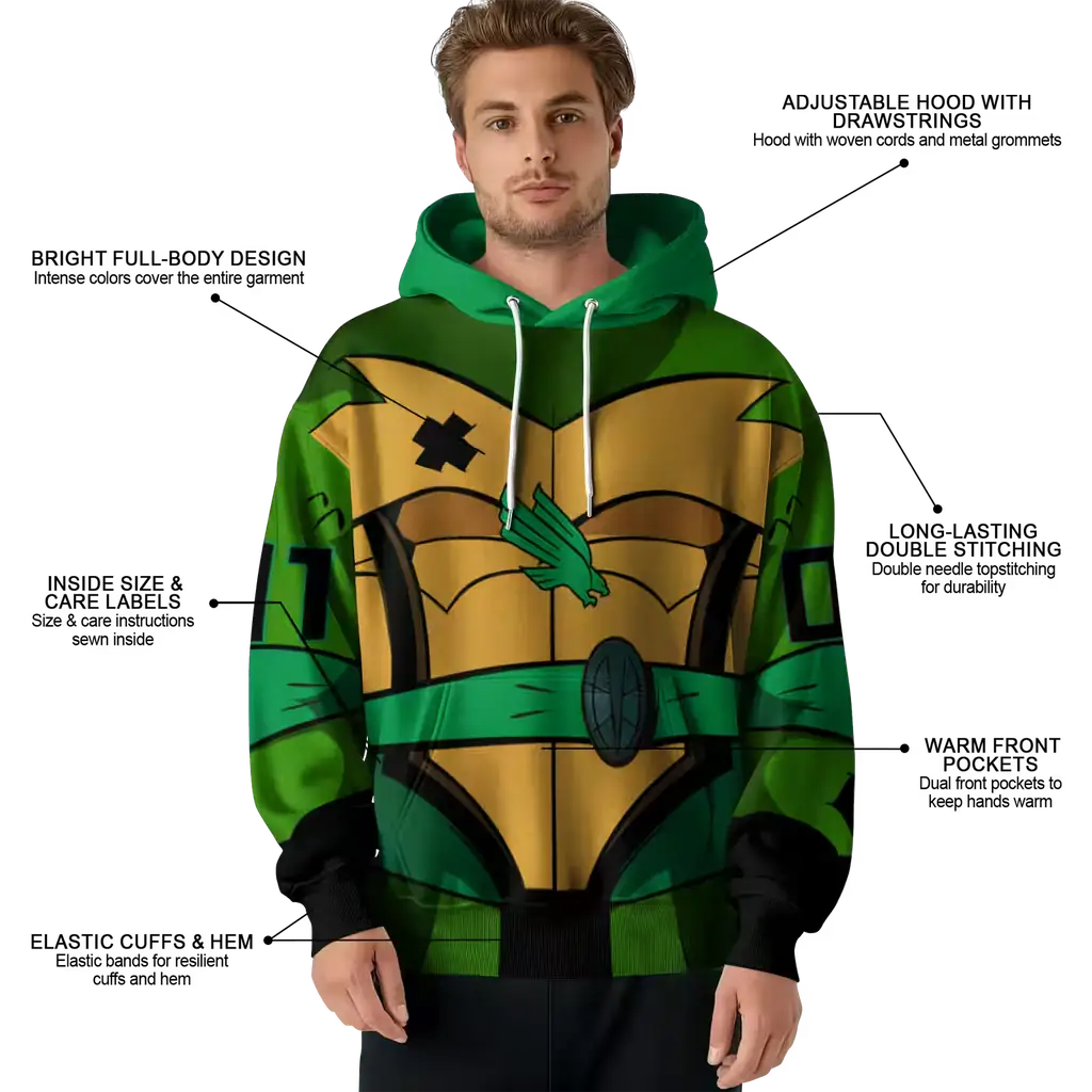 customized north texas mean green superhero armor green hoodie latest model customized north texas mean green superhero armor green hoodie latest model