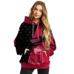 customized northern illinois huskies abstract shape red hoodie best selling