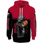 customized northern illinois huskies baby groot red black hoodie best selling
