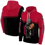 customized northern illinois huskies baby groot red black hoodie best selling