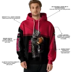 customized northern illinois huskies baby groot red black hoodie best selling