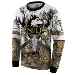customized northern illinois huskies forest silhouette hoodie best selling
