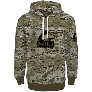 customized northern illinois huskies military style hoodie best selling