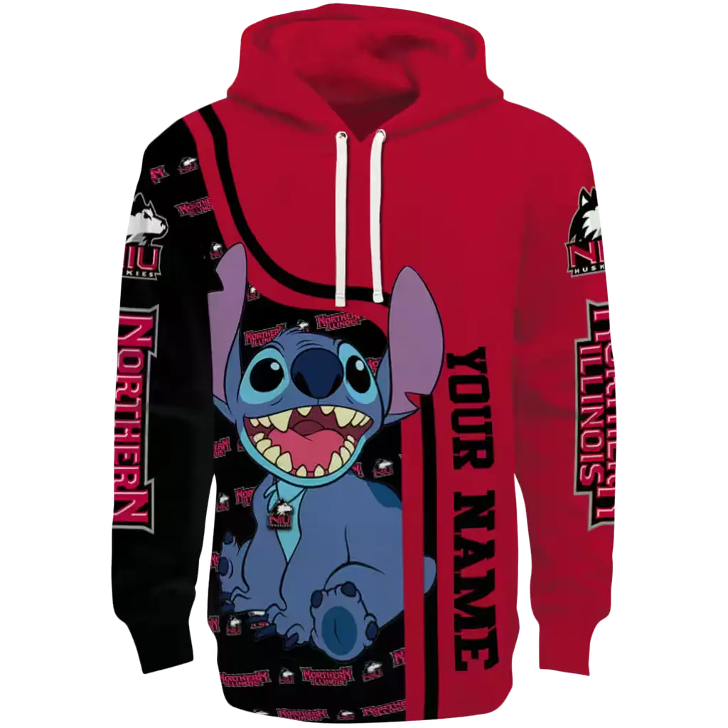 customized northern illinois huskies stitch red hoodie best selling customized northern illinois huskies stitch red hoodie best selling