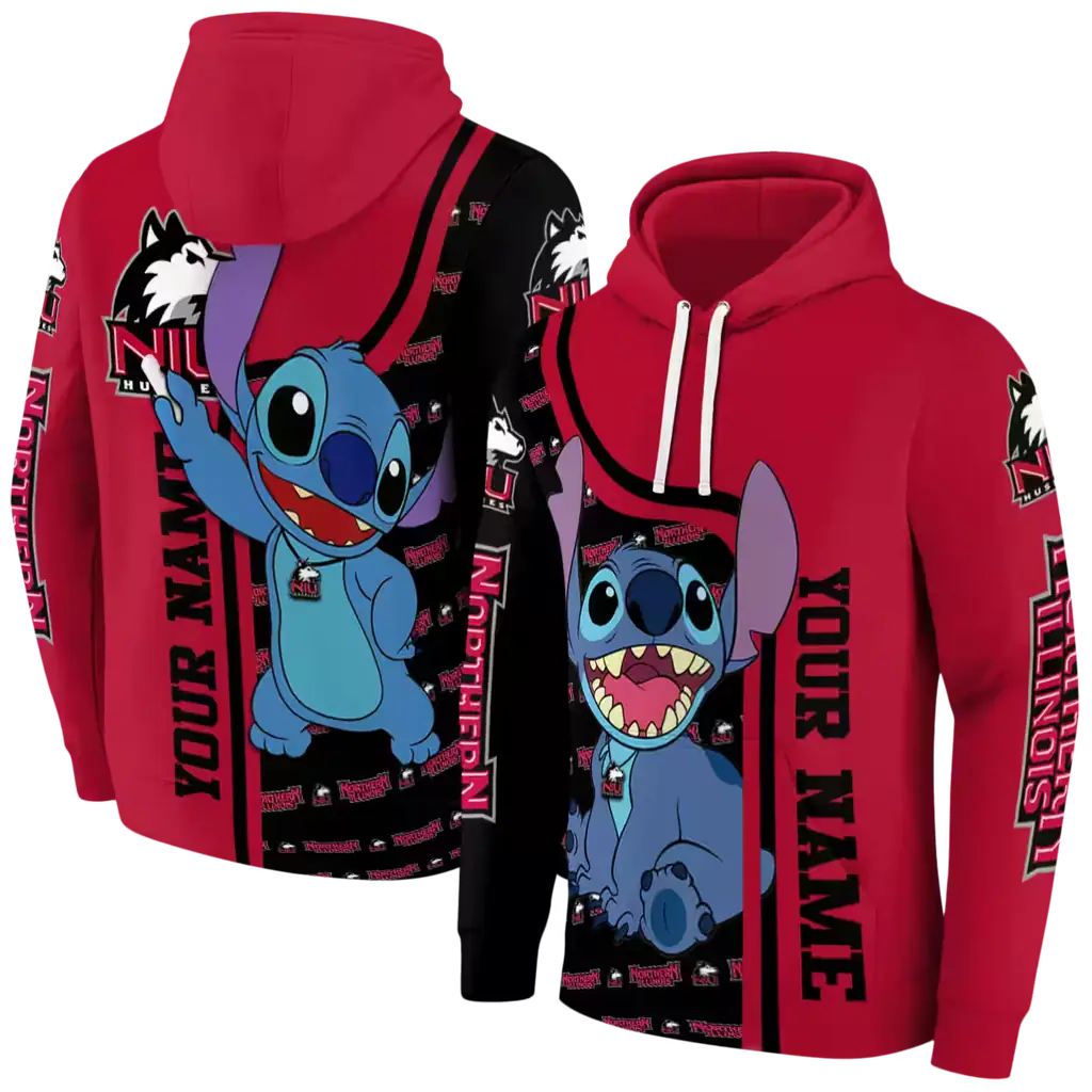 customized northern illinois huskies stitch red hoodie fashion forward customized northern illinois huskies stitch red hoodie fashion forward